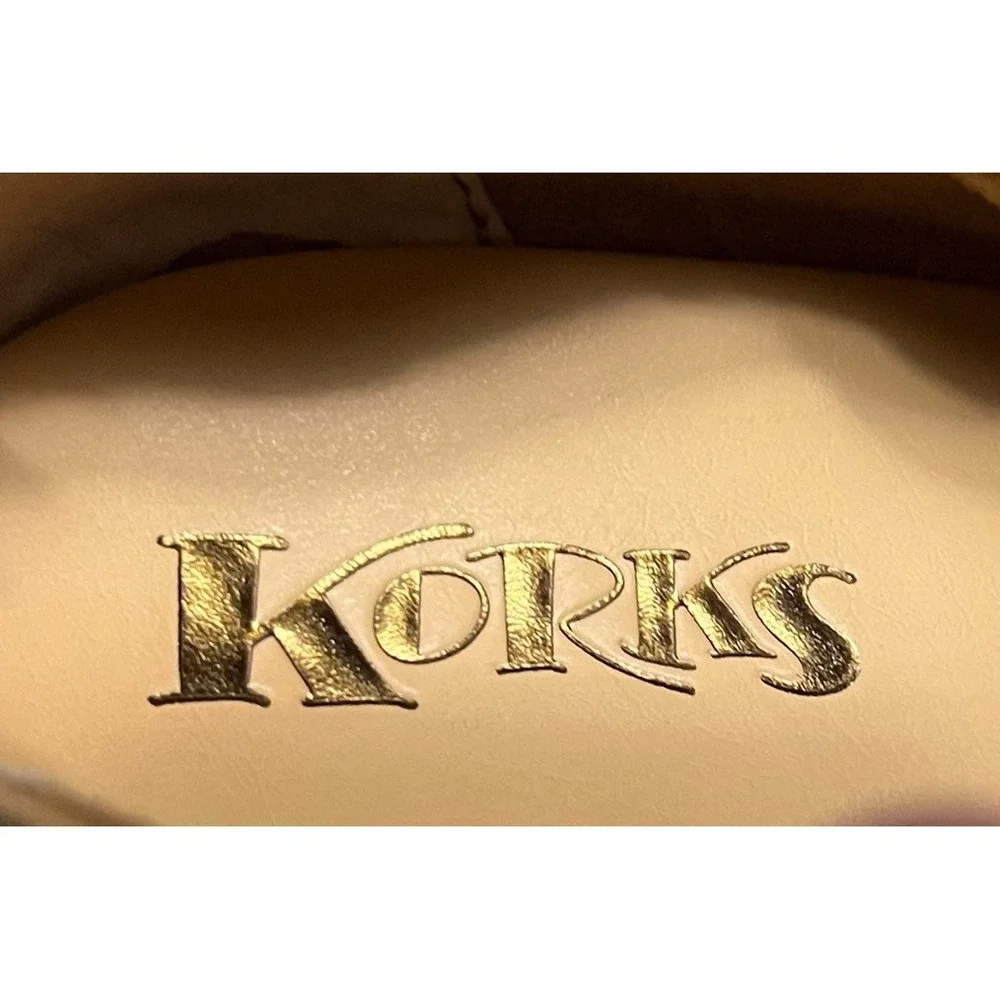 Korks Kork Ease Suede Wedge Ankle Booties Womens 8 Brown Taupe Haldor Back Zip